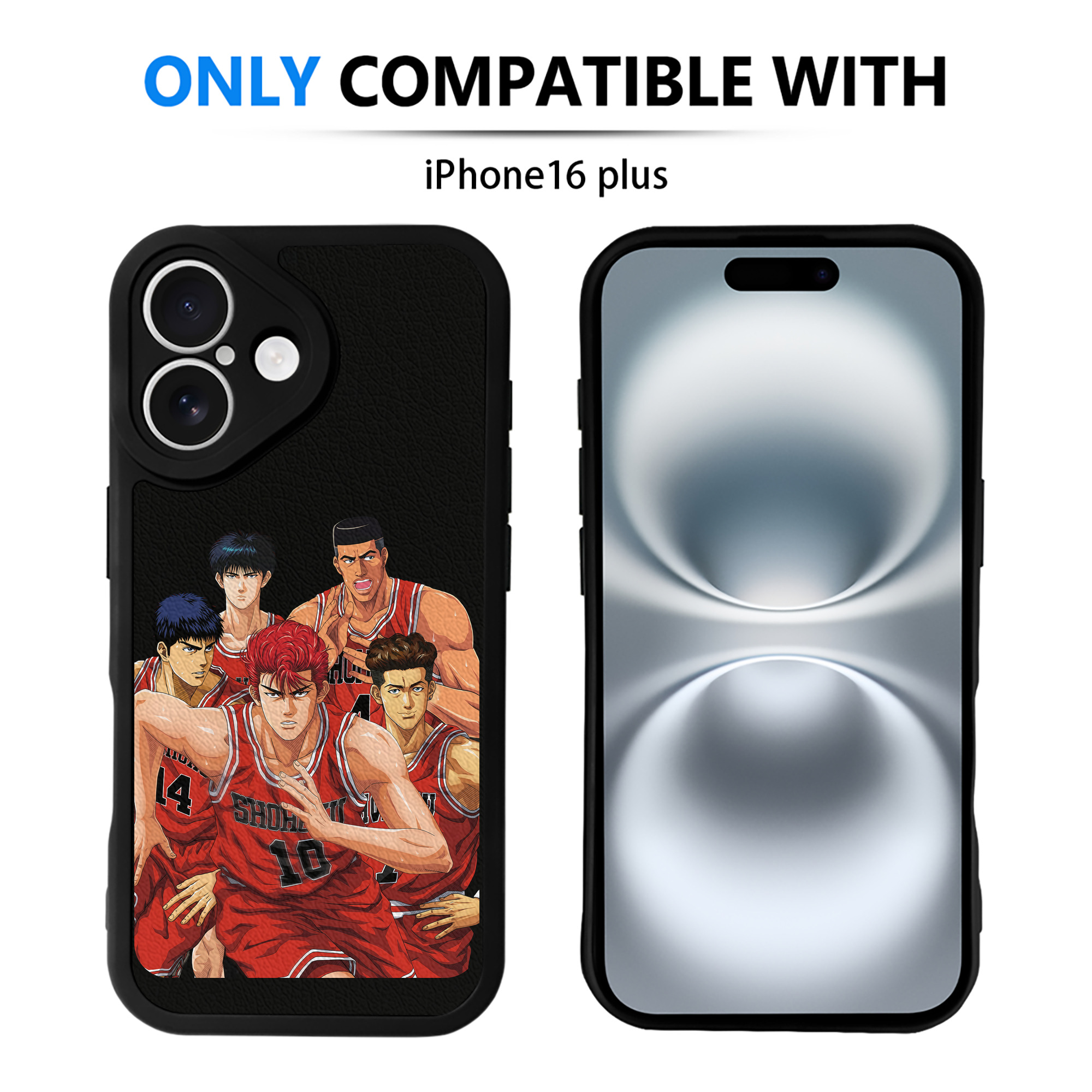 （画像用） SLAM DUNK／スラムダンク 【iPhone 16シリーズ対応】シリコンスマホケース（レザー調） 材質：シリコン